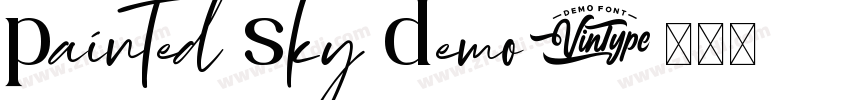 Painted Sky Demo字体转换